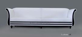sofa Queen Elizabhet 4118 - kůže -vyšší opěrka