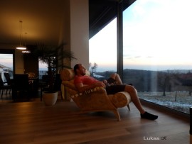 relaxační křeslo-lenoška