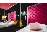 luxusní čalouněné čelo prošívané do kosočtverců