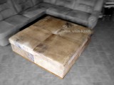 luxusní taburet čalouněný z kůže vodního buvola